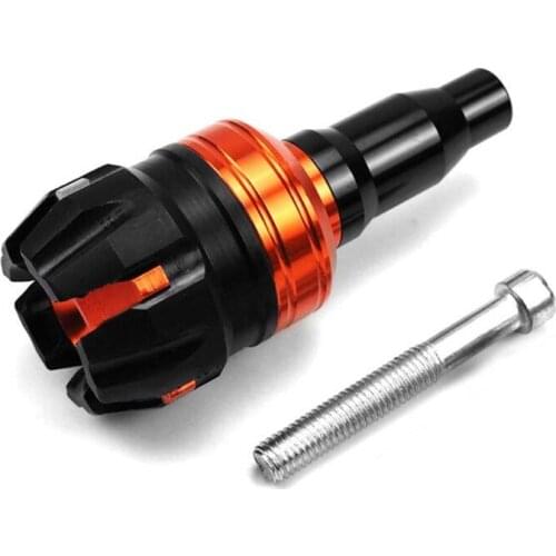 Universal 10mm Aluminum Motorcycle Crash Protector Crash Pad Engine Cover Frame Sliders Protector D7WD