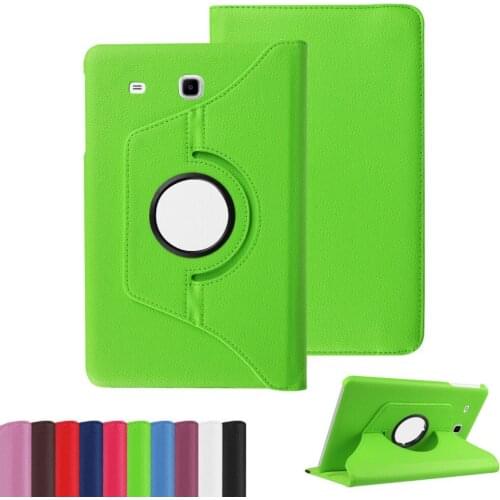 Rotary 360 Degree Rotating Folio Stand Leather Case Funda Cover For Samsung Galaxy Tab E 9.6 T560 T561 T565 T567V + Film + Pen