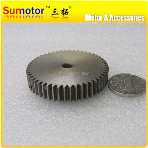 Spur Gear 1M 48T 48 Teeth Mod 1 Width 10mm Inner bore diameter not larger than 10.3 mm 45# steel CNC gear rack transmission