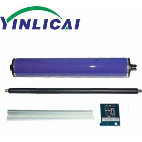 1Set Color Drum Chip+Cleaning Blade+OPC Drum+PCR Charge Roller for Xerox DC 240 242 250 252 260 WC 7655 7665 7675 013R00603