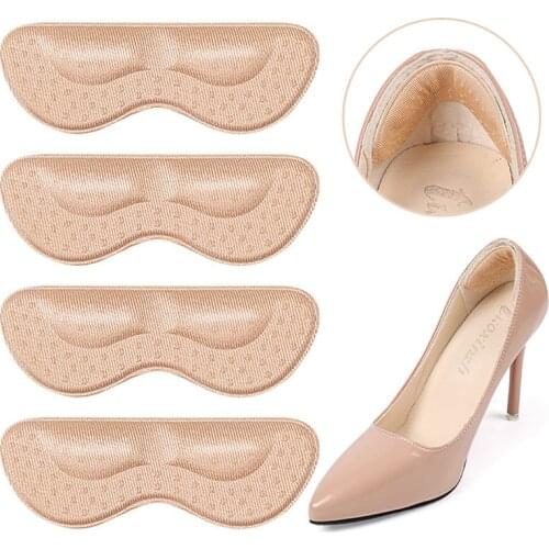 2 Pairs Soft Foam Insoles High Heel Shoes Pad Heel Feet Stick Foot Pad Cushion Insoles Relieve Pain