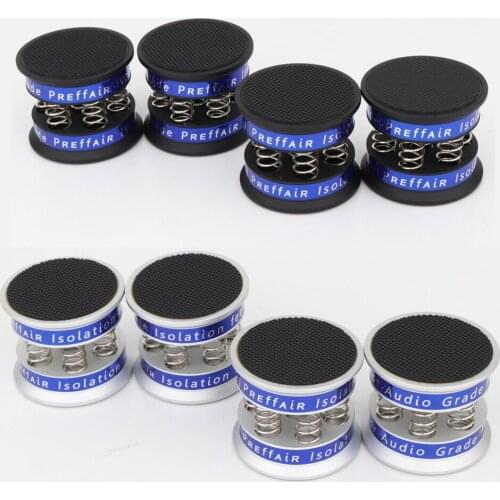 4Pcs Preffair SP4540 Aluminum Spring Speakers Spikes Isolation Stand For HiFi Amplifier/Speaker/Turntable/Player