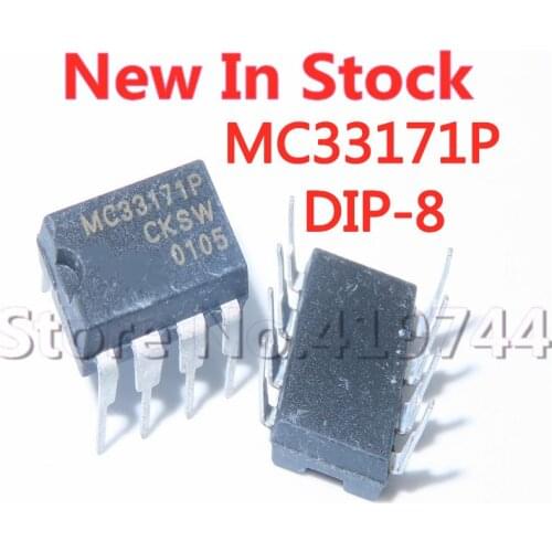 5PCS/LOT MC33171P MC33171 DIP-8 Low-power single-supply operational amplifier In Stock New Original