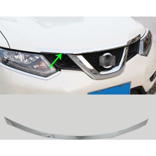 Car Accessories Exterior Decoration ABS Chrome Front Head Engine Lid Cover Molding Trim For Nissan X-Trail 2014 Car-styling