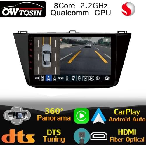 Qualcomm 8Core For Volkswagen VW Tiguan L 2017-2021 Car Multimedia Player Radio GPS 360 Panoramic Camera Optical HDMI HIFI Auto