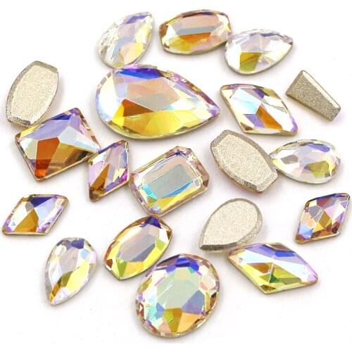 Free shipping 20pcs/bag High quality Light of heaven k9 glass flatback nail rhinestones for DIY nail art /wedding decoration