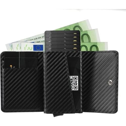 SEMORID Credit Card Case Mini Wallet with Coin Compartment I Card Case Card Holder Money Clip I Slim Wallet Purse I RFID Protect