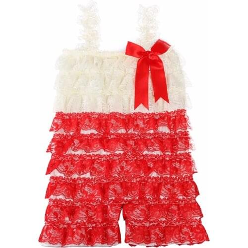 Baby Rompers Lace Ribbon Bow Siamese Romper New Born Baby Girl To 2T Toddler Girls Infant Jumpsuit Clothing