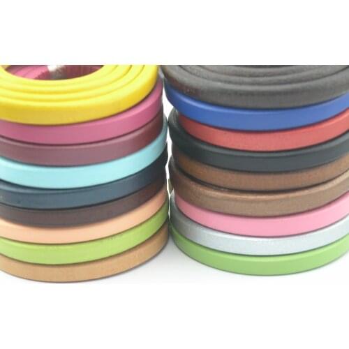 36 Different Colors Available--1 Meter 10.0x6.0mm Real Licorice Greek Leather Cord For Bracelet Making --LCF106
