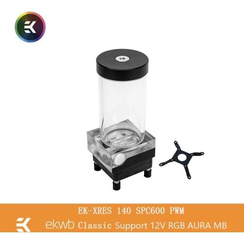 EK-XRES 140 250 SPC PWM Classic RGB Pump Res Combo Full PWM Speed Control For Silent Operation Comes With A 120mm Fan Mount Hold