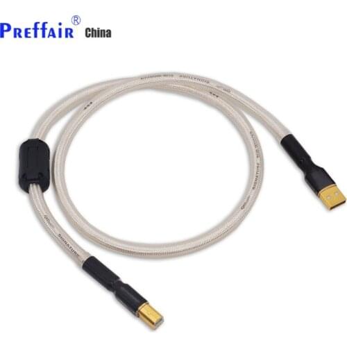 Hi-End OCC silver plated USB audio cable data USB cable DAC USB hifi cable A-B usb cable