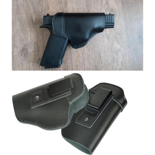Left Hand Draw Leather IWB Concealed Carry Gun Holster for Glock 17 19 22 23 43 Sig Sauer P226 Ruger Beretta 92 M92 s&w Pistols