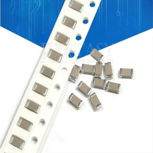100PCS/lot 1206 50V SMD Thick Film Chip Multilayer Ceramic Capacitor 1pF- 22uF 10NF 100NF 1UF 2.2UF 4.7UF 10UF 22PF