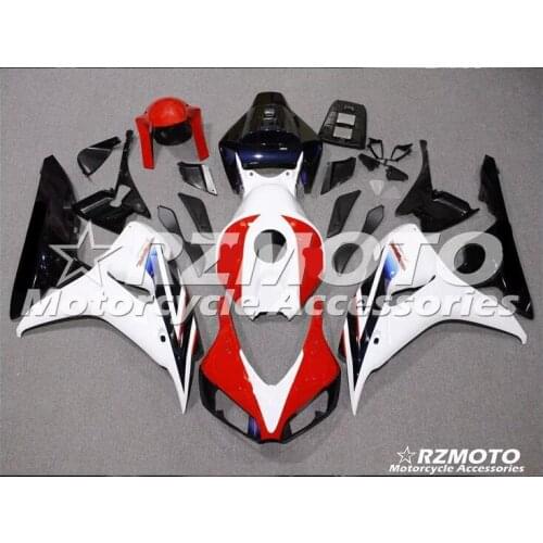New ABS Motorcycle fairing kit For Honda Cbr1000rr 2006-2007 Bodywork Injection mold white red black ACEKITS Store No.0083