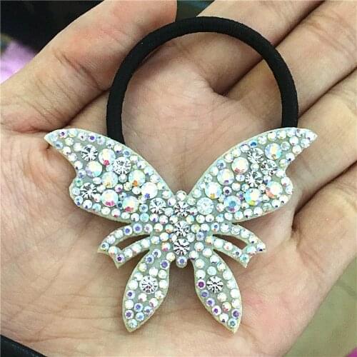 Fashion Shiny Rhinestone Hair Band Elastic Hair Circle Twinkling Hoop Children Hair Accessories