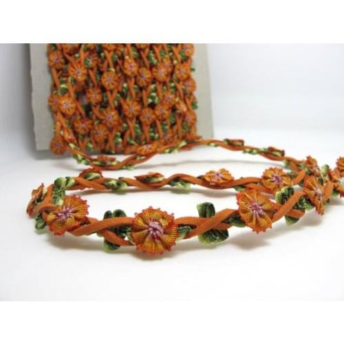 Braided Niva Rococo Trim with Faux Suede Leather|Braided Twine|Twisted Cord|Headband Trim|Vine Trim|Floral Decorative Ribbon