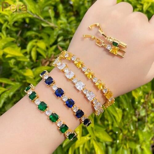 Pera CZ Yellow Bracelets