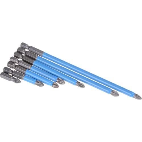PH2 Anti Slip Electric Screwdriver Bit Set Bits Hex Shank 25mm 50mm 65mm 70mm 90mm 127mm 150mm 1PCS