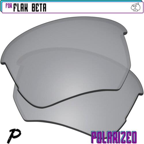 EZReplace Polarized Replacement Lenses for - Oakley Flak Beta Sunglasses - Silver P