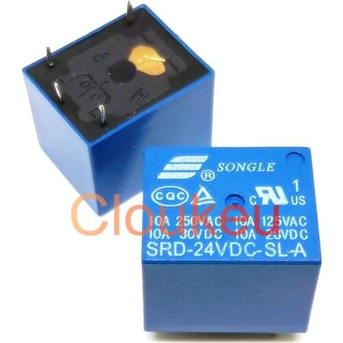 SRD-24VDC-SL-A 10A Relay DIP4