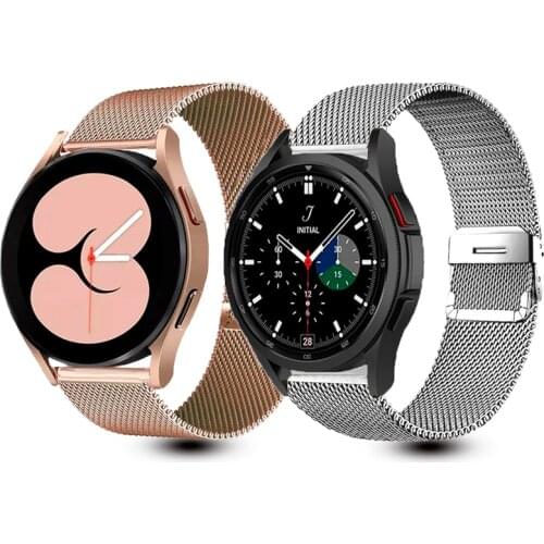 20mm WatchBand Metal Milanese band For Samsung Galaxy Watch 4 40mm 44MM /Galaxy 4 Classic 42mm 46mm Smart Wristband Bracelet