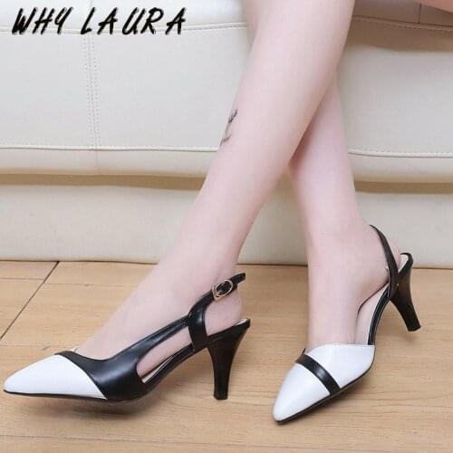 Lazy Man Elegant Woman Beautiful Beautiful Sandal High Heel Point-toe Beautiful Go with Sandal