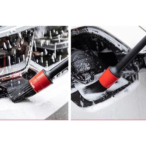 5Pcs/Pack Car Wash Brush Automotive Air Outlet Detail Brushes Car Mesh Details Brush Car Cleaning Detailing Set Durable