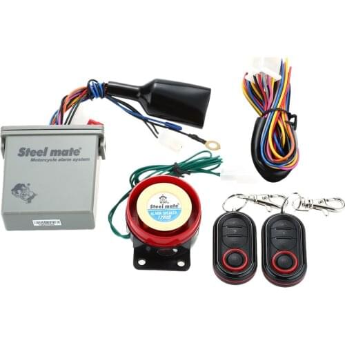 Steelmate 986E 1 Way Motorcycle Anti-Theft Security Alarm System Remote Engine Start And Immobilization with Mini Transmitter