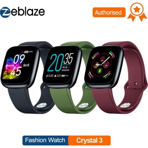 Zeblaze Smart Watch Crystal 3 Smart Band 1.3 inch Screen Mulit Language WR IP67 Heart Rate Blood Pressure Long Battery Life IPS