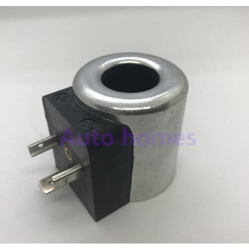 LONKING Excavator solenoid valve coil HYDAC hydraulic pump solenoid valve coil DC24V Inner Diameter 18mm Height 40mm