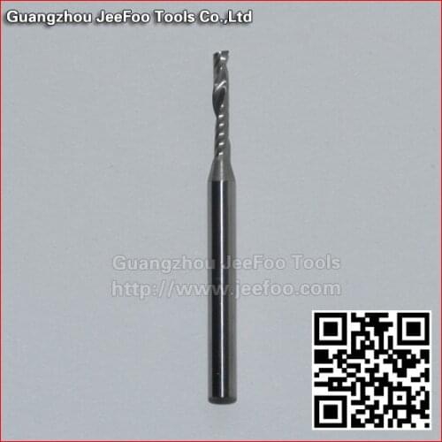 3.175*2.0*8 solid carbide one flute spiral end mill bits AAA series