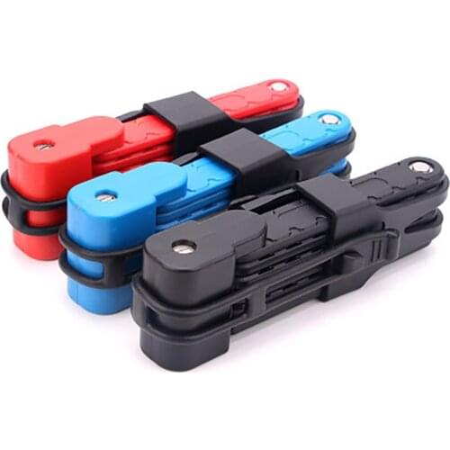 Bicycle Steel Folding Lock Bike Anti-Theft Combination Lock Security Cable Anti-hydraulic Shear Lock Riding Tool For Cycling