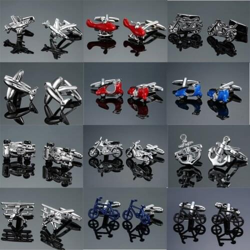 DY new high quality brass materials for aircraft car and motorcycle bicycle Cufflinks men French shirt Cufflinks free shipping