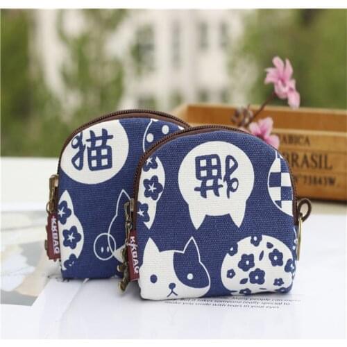 Women Coin Wallet Maneki Neko Card Holder Key Student Lucky Cat Girls Cute Ins Popular Gift Daily Multi-function Lovely Pocket