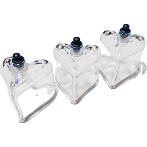 1 Pcs love Shapes of Cupping Cups Hijama Jar Plastic Vacuum Cups Suction Cups Cupping Device Cupping Massage Therapy Cupping Can
