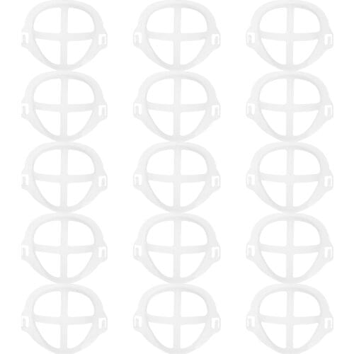 15 pcs 3D Mask Bracket Mask Internal Support Breathing Mask Holder Mask Bracket Reusable Inner-Mask support for Mask Breathing