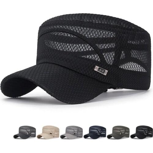 New Summer Unisex Breathable Mesh Snapback Hats Mens Caps Casual Hats Sun Hat for Fashion Men 2021