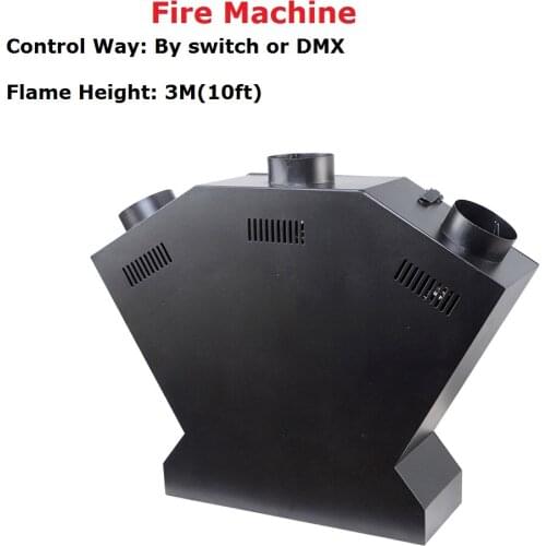 Sample Price New Arrival 3 Heads 200W Fire Machine For Stage Effect Fire Machine 110-240V Indoor Use Safe Flame Projector
