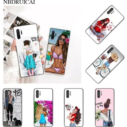 PENGHUWAN Hot baby girl Phone Case for Samsung Note 3 4 5 7 8 9 10 pro M10 20 30