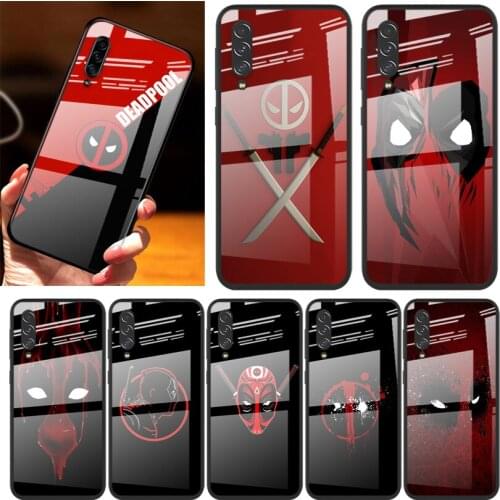 Deadpool Marvel Cool For Samsung Note 20 10 9 8 Ultra Lite Plus 5G A70 A50 A40 A30 A20 A10 Tempered Glass Phone Case