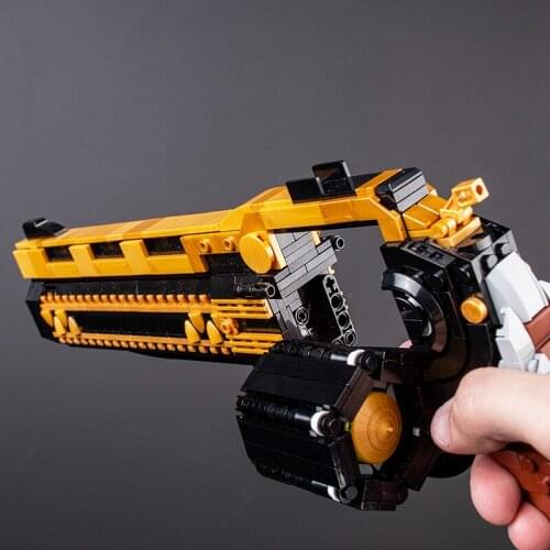MOC Building Blocks C5689 Pistol Model 39676 Destinyed 2 Series Exotic Cannon Gun Figure Military for DIY Toys Best Gifts