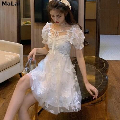 Белые летние платья Malai China At AliExpress