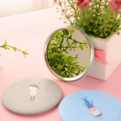 Mini Makeup Compact Pocket Floral Mirror Portable Make Up Mirror Girls Cosmetic Mirrors For Gift