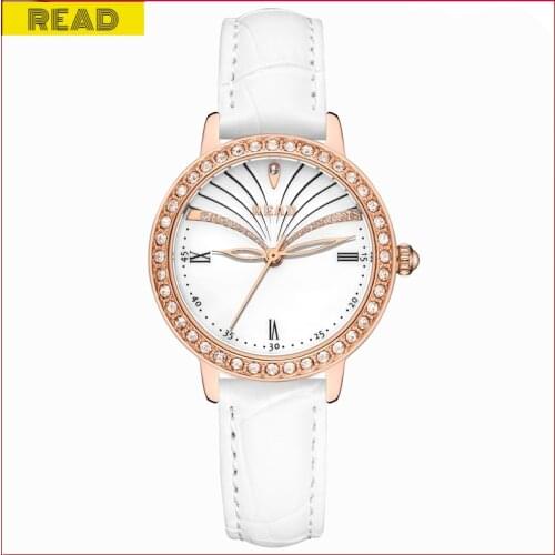READ Fashion Women Watches Ladies Leather Strap Watches Reloj Mujer New Creative Diamond Quartz Watches Gifts For Women