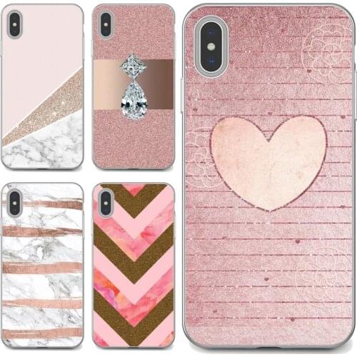 Soft Bag Case beautiful-Gold-Pink-rose-Glitter For Samsung Galaxy A12 A31 A41 A51 A71 A20e A21s M30 A10 A30 A40 A50 A60 A70