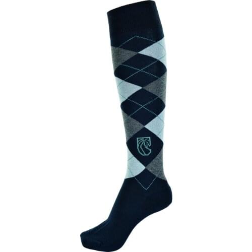 Pramoda Horse Riding socks men and women Checked Knight Long Socks Equestrian boots long sport socks