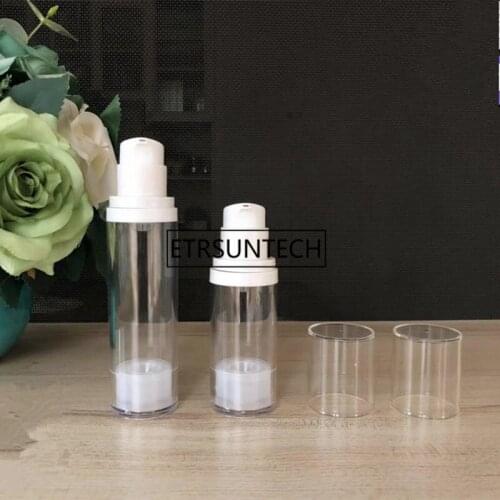 30ml 50ml Empty Airless Pump bottles Mini Portable Vacuum Cosmetic Lotion Treatment Travel bottle For Traveler F1590