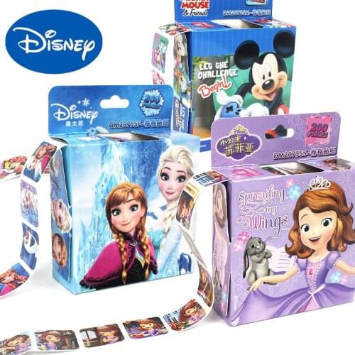Genuine Disney Frozen 2 Elsa Anna Removable Stickers Princess Scrapbooking For Kids Decor Diary Notebook Decoration Toy Stickers
