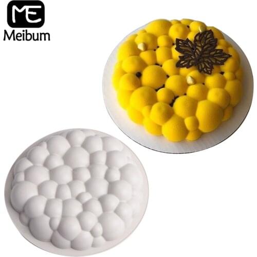 Meibum Pastry Decorating Accessories Silicone Cake Mold 2 Styles Cloud Shape Mousse Dessert Baking Mould Bubble Molds Muffin Pan