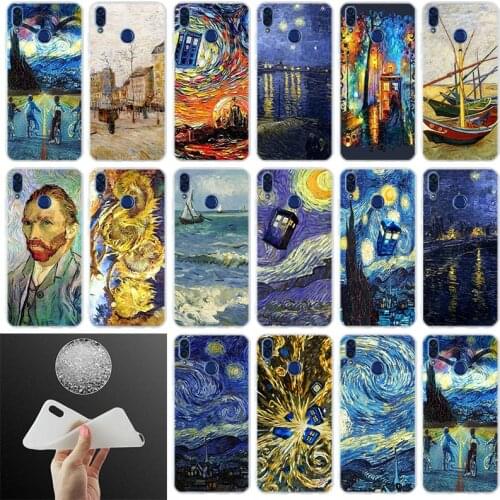 Soft Silicone Cover Phone Case Doctor who van gogh Art For Huawei Honor 30 20 10 9 Lite 9a 8a 7a pro 8x 10i 30s